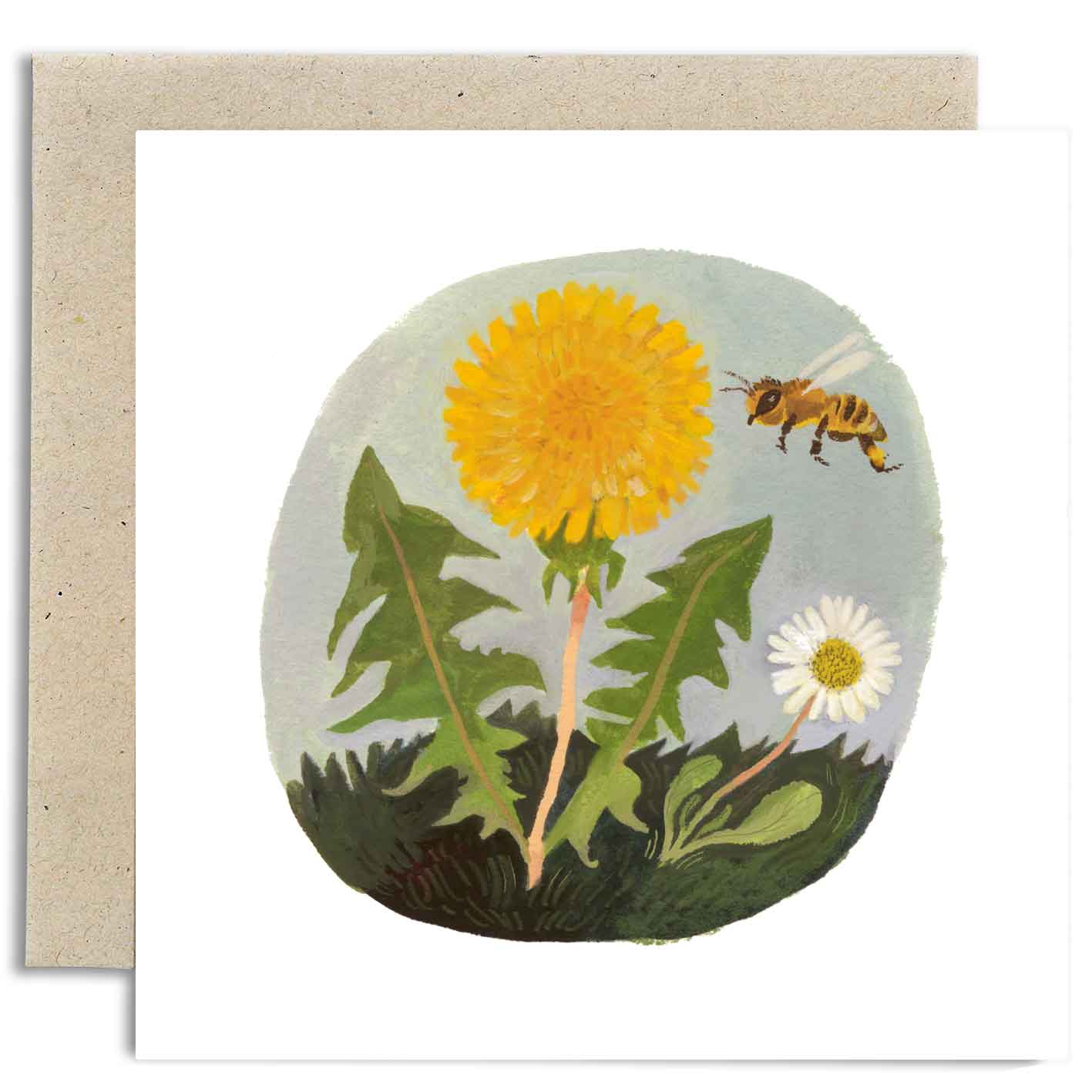 Dandelion and Daisy Card