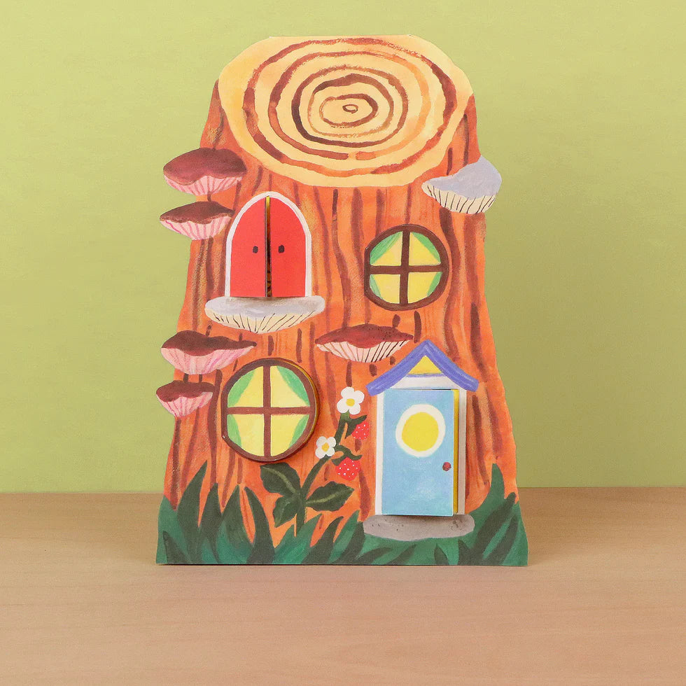 Little Log House Card