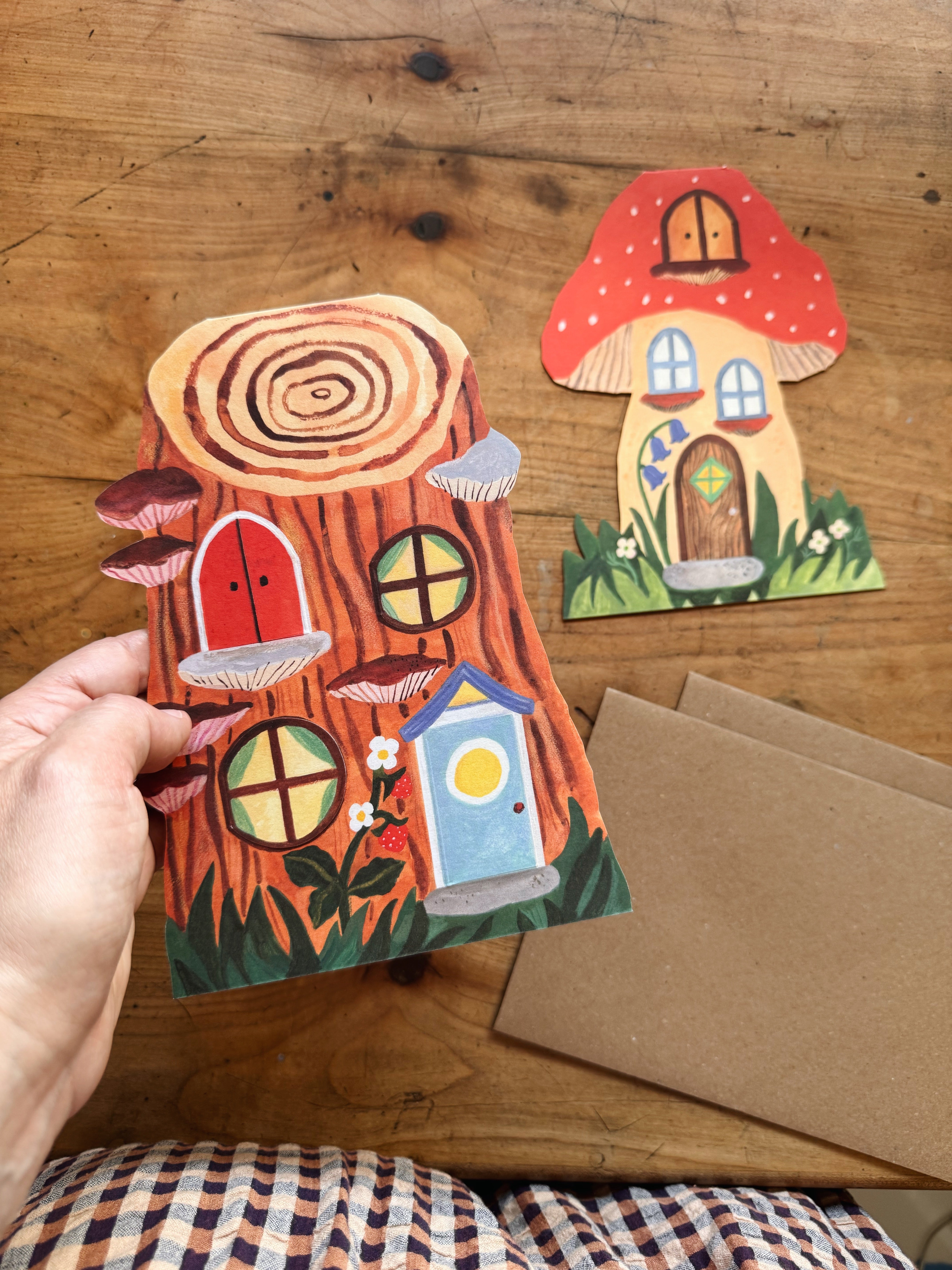 Little Log House Card