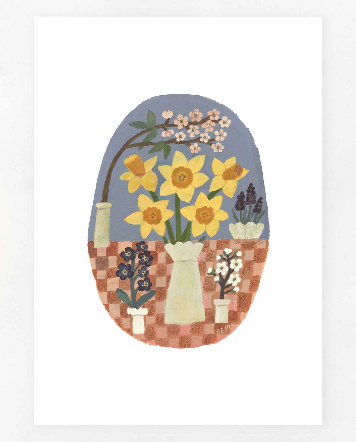 Daffodils on the Table Print