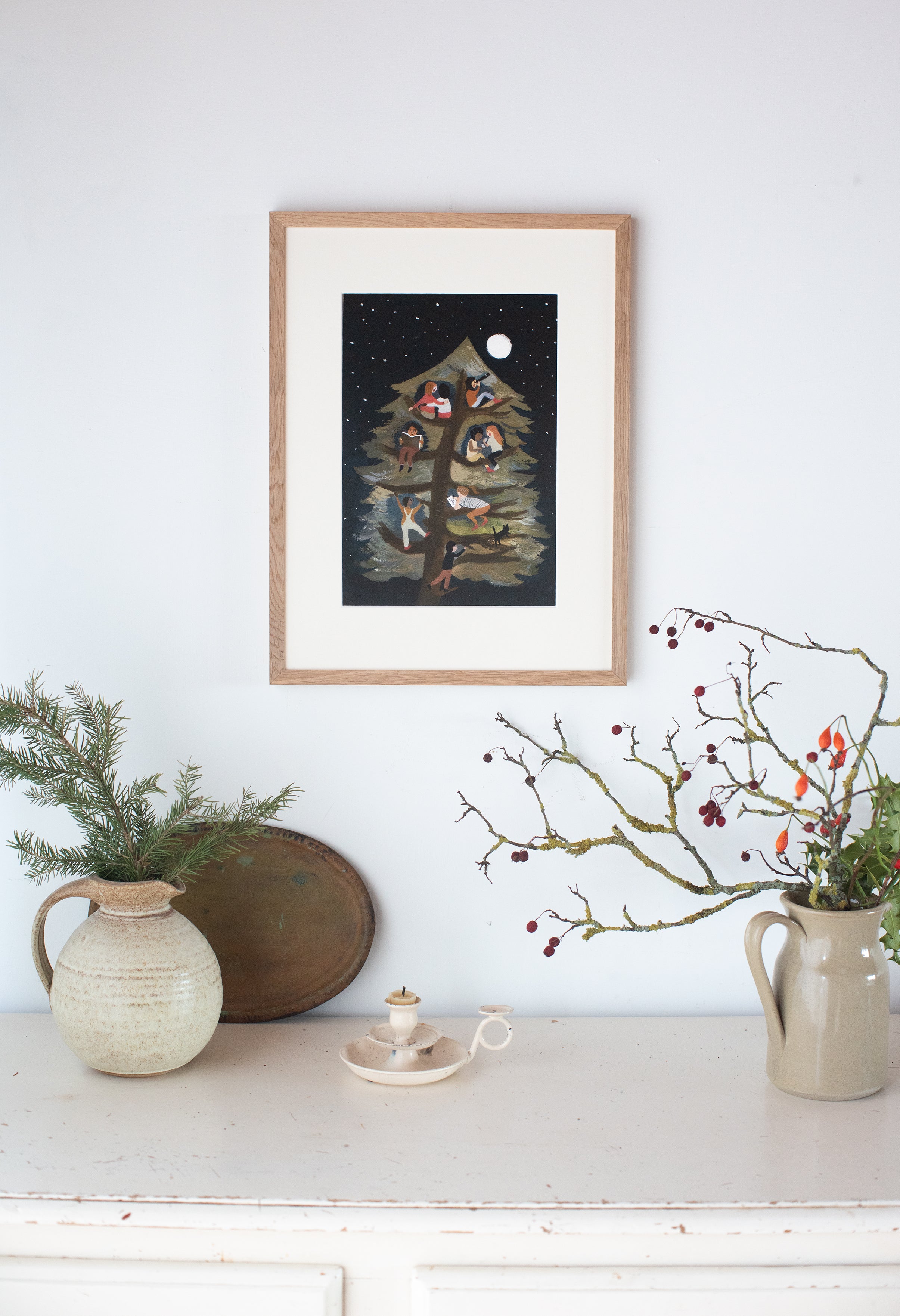 Friends in a Tree A4 or A5 print