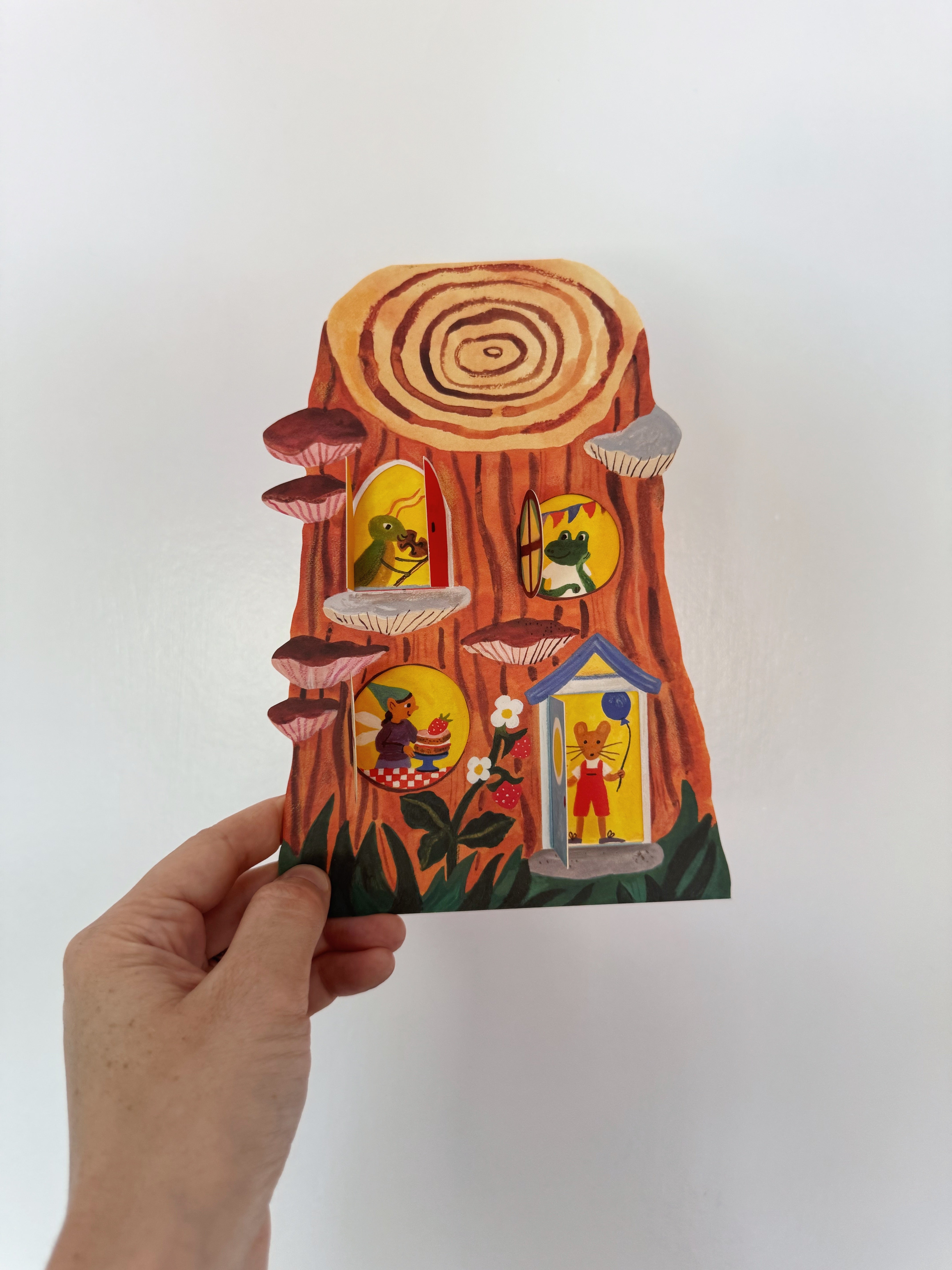 Little Log House Card