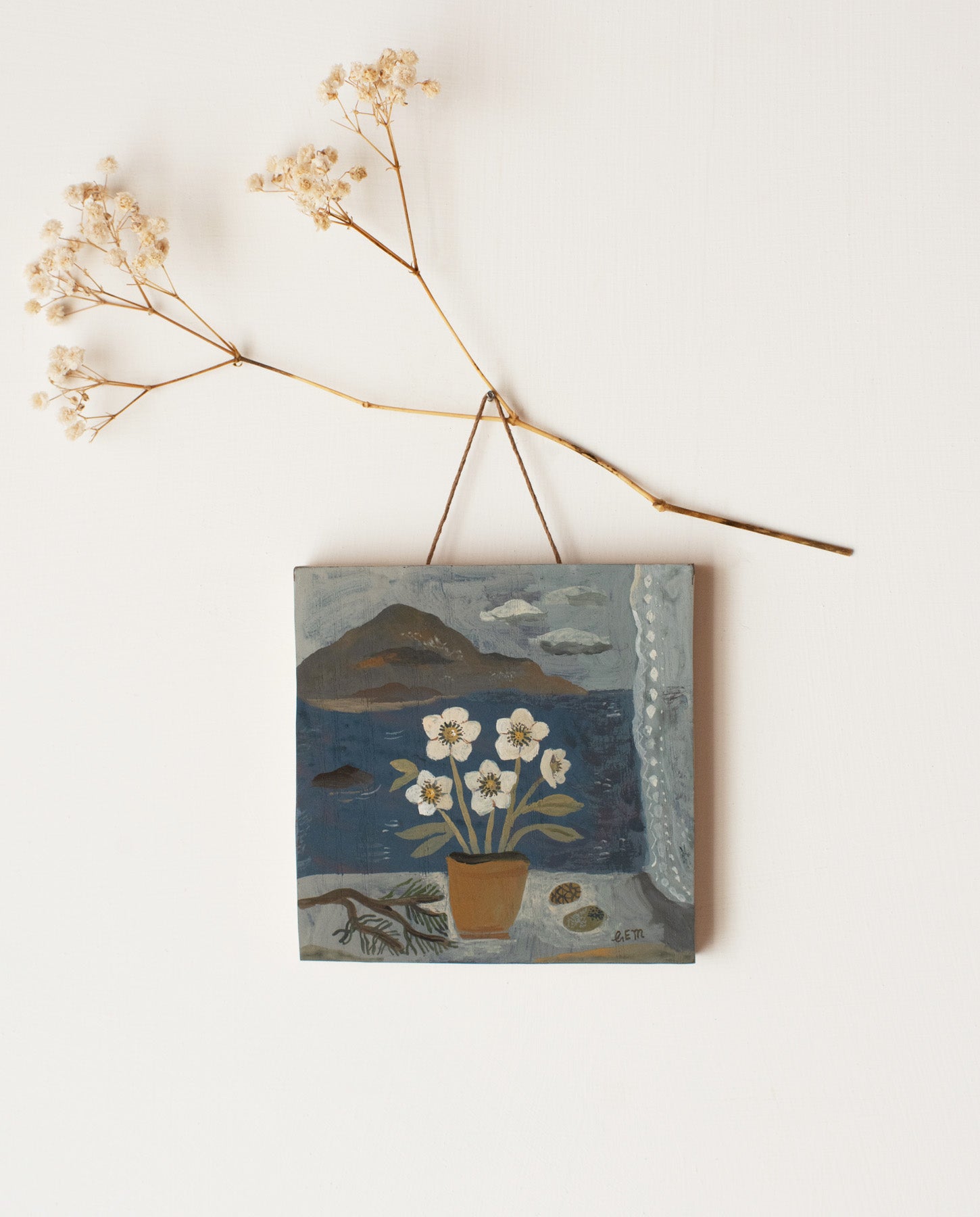 View to the Isles  - original painting on wood