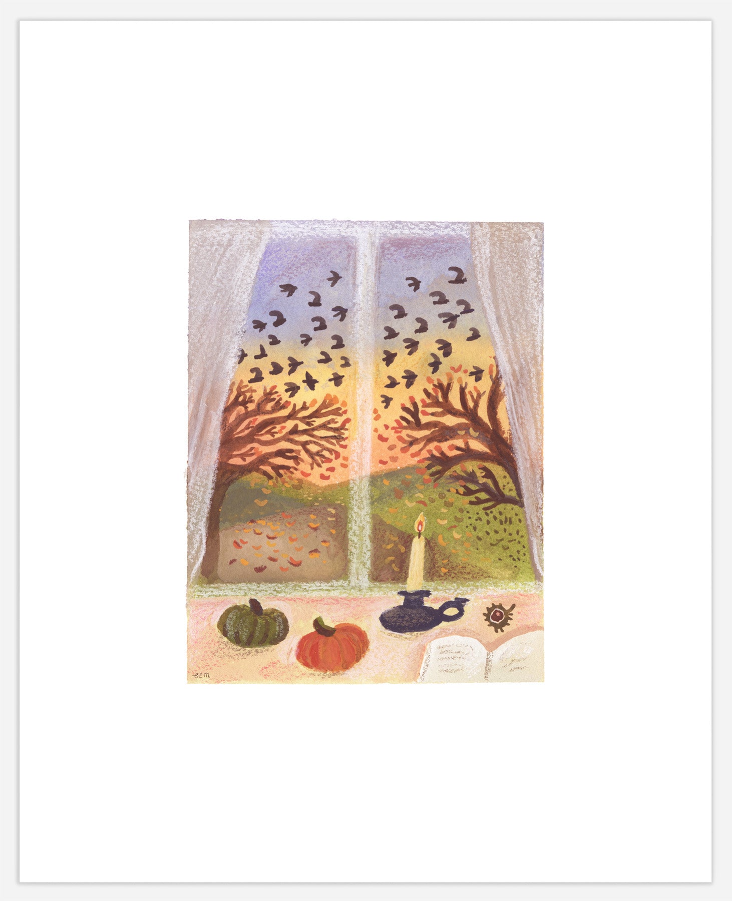Autumn Window Print