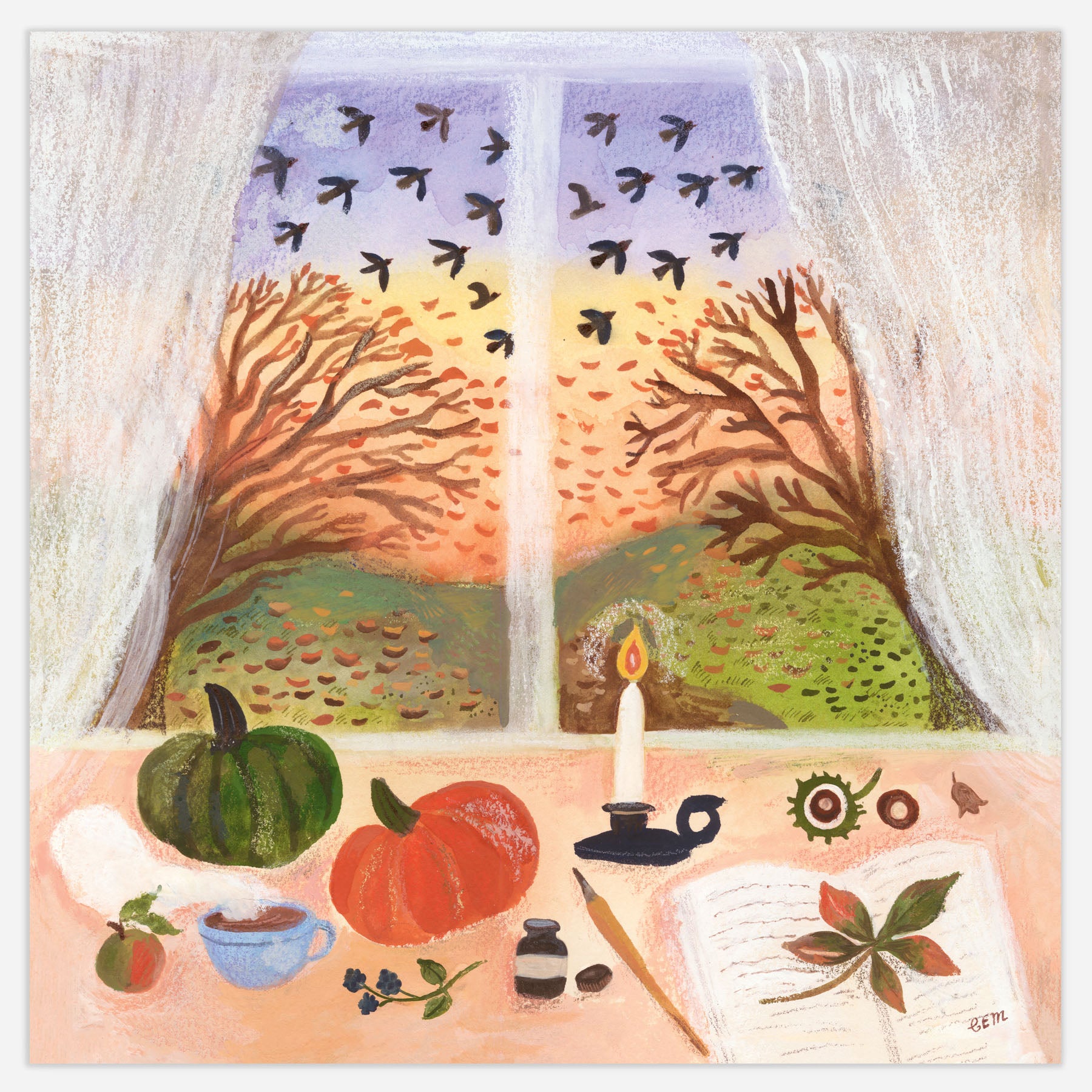 Autumn Window Print