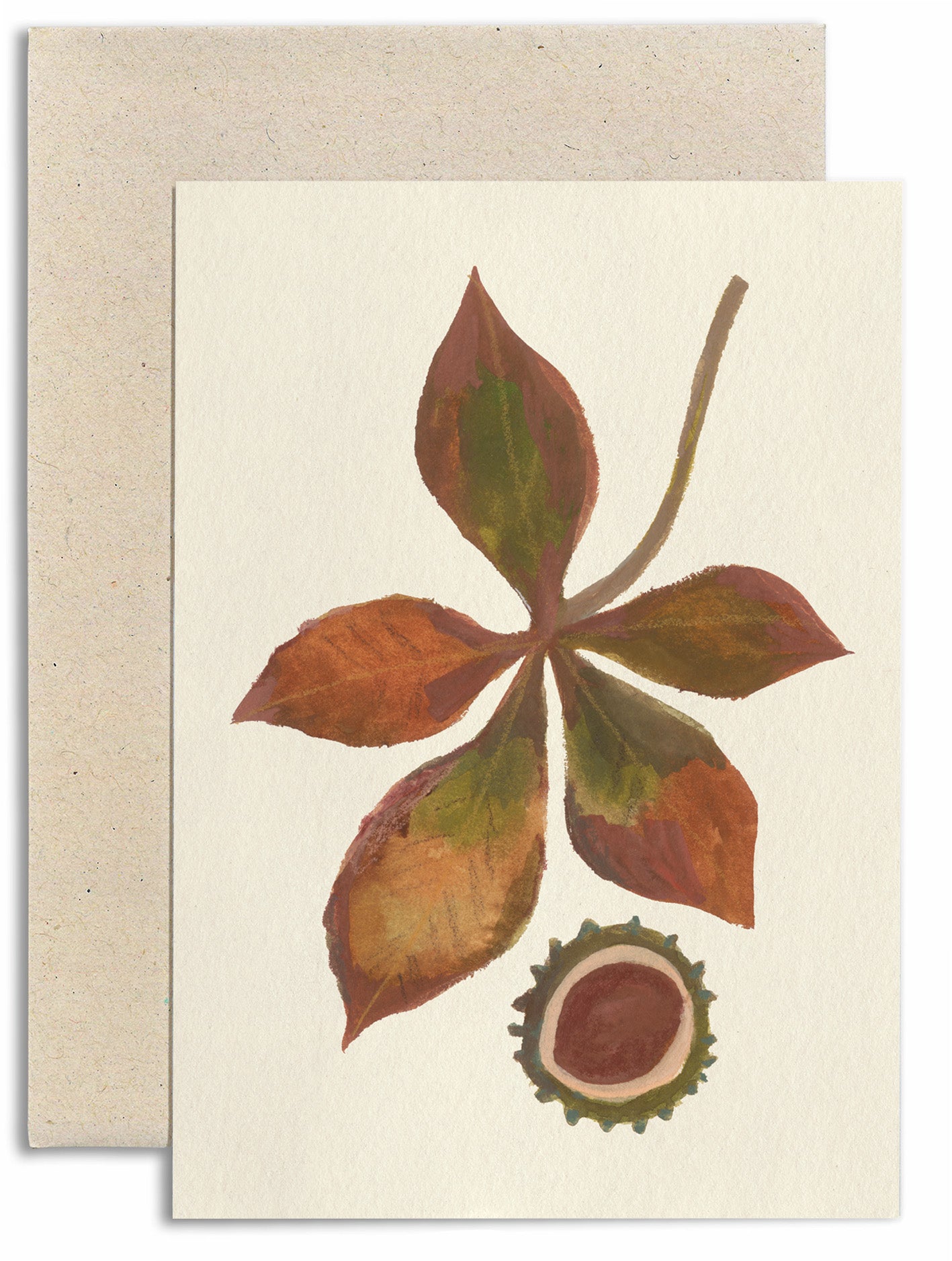 Conker and Leaf Card