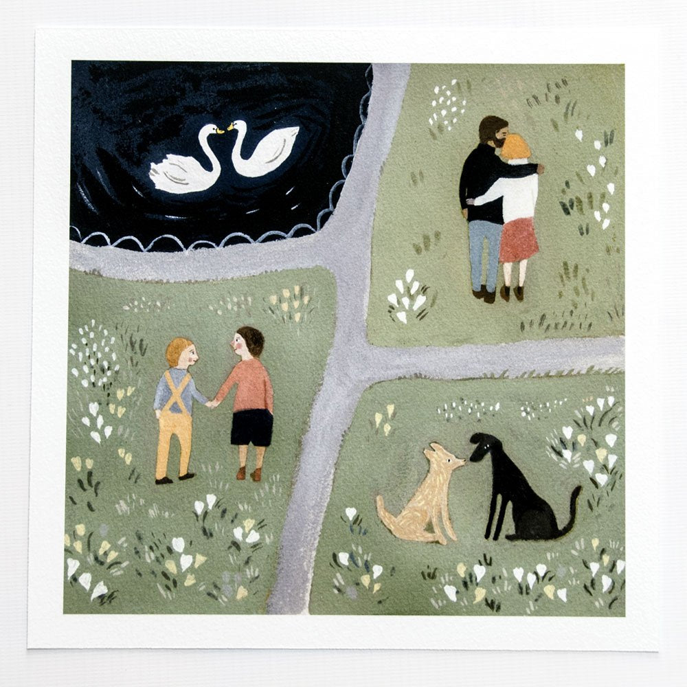 Pairs 9x9 inch Print