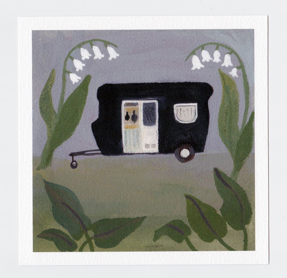Happy Travels 7x7 print
