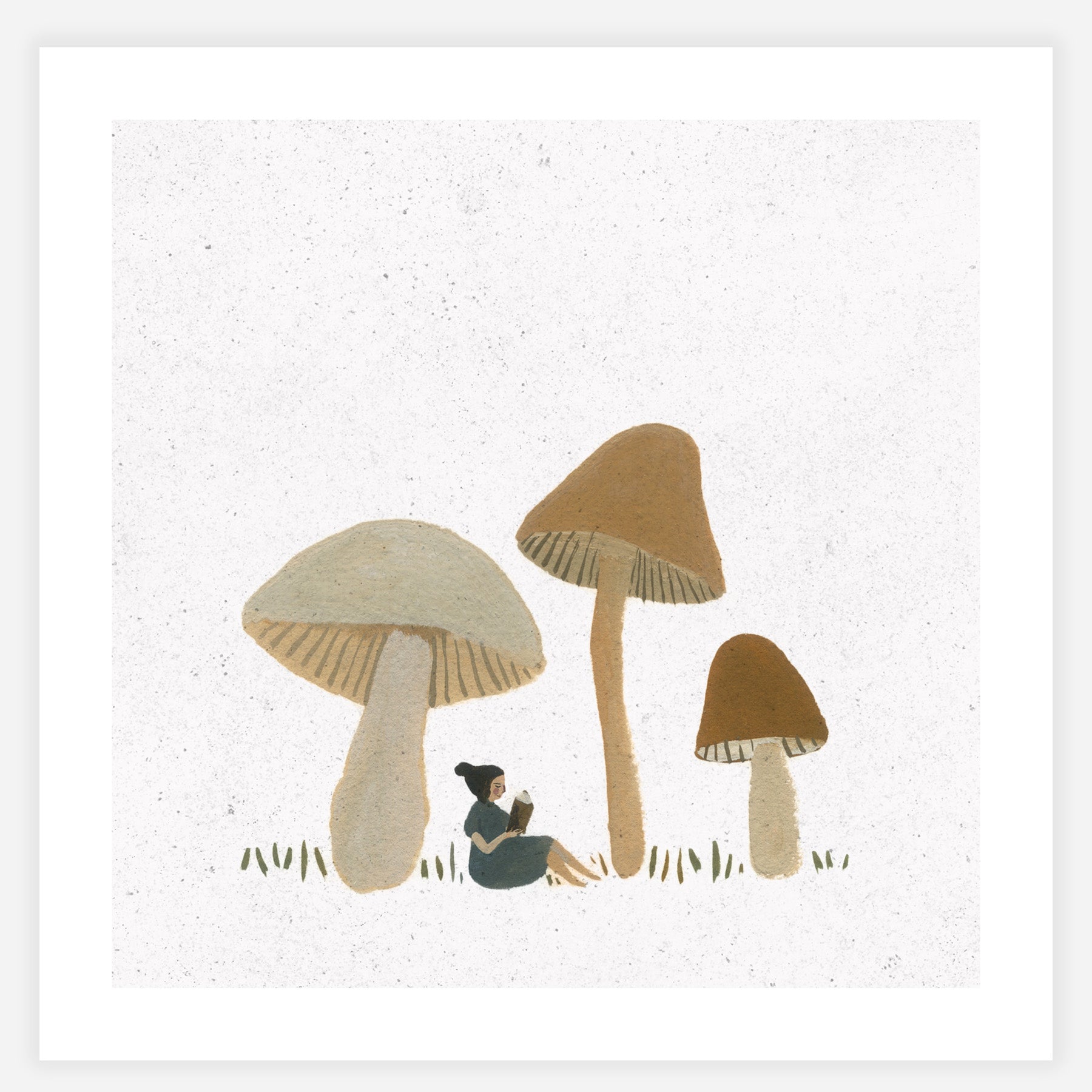 A Quiet Place to Read 7x7 print