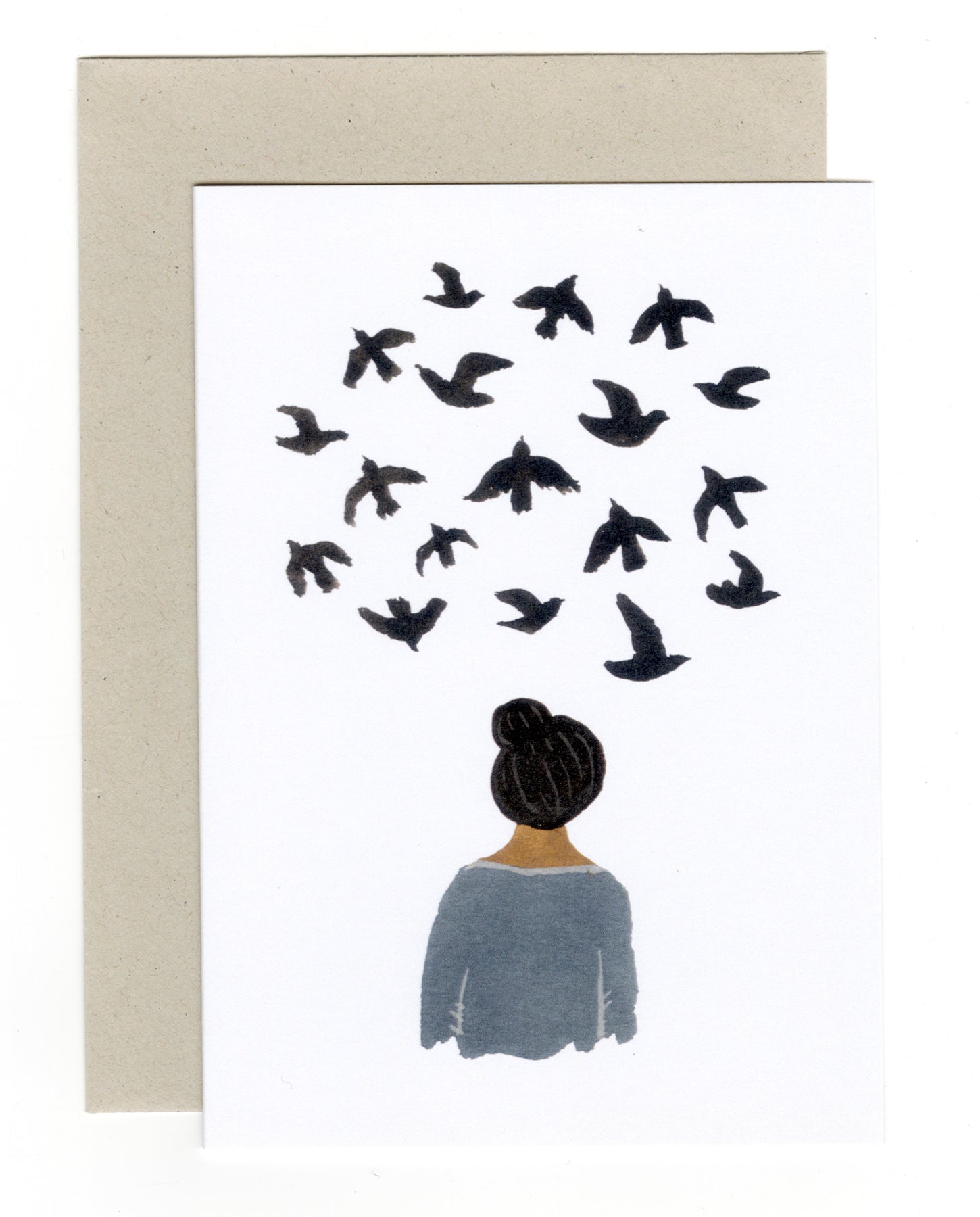 Bird thoughts card