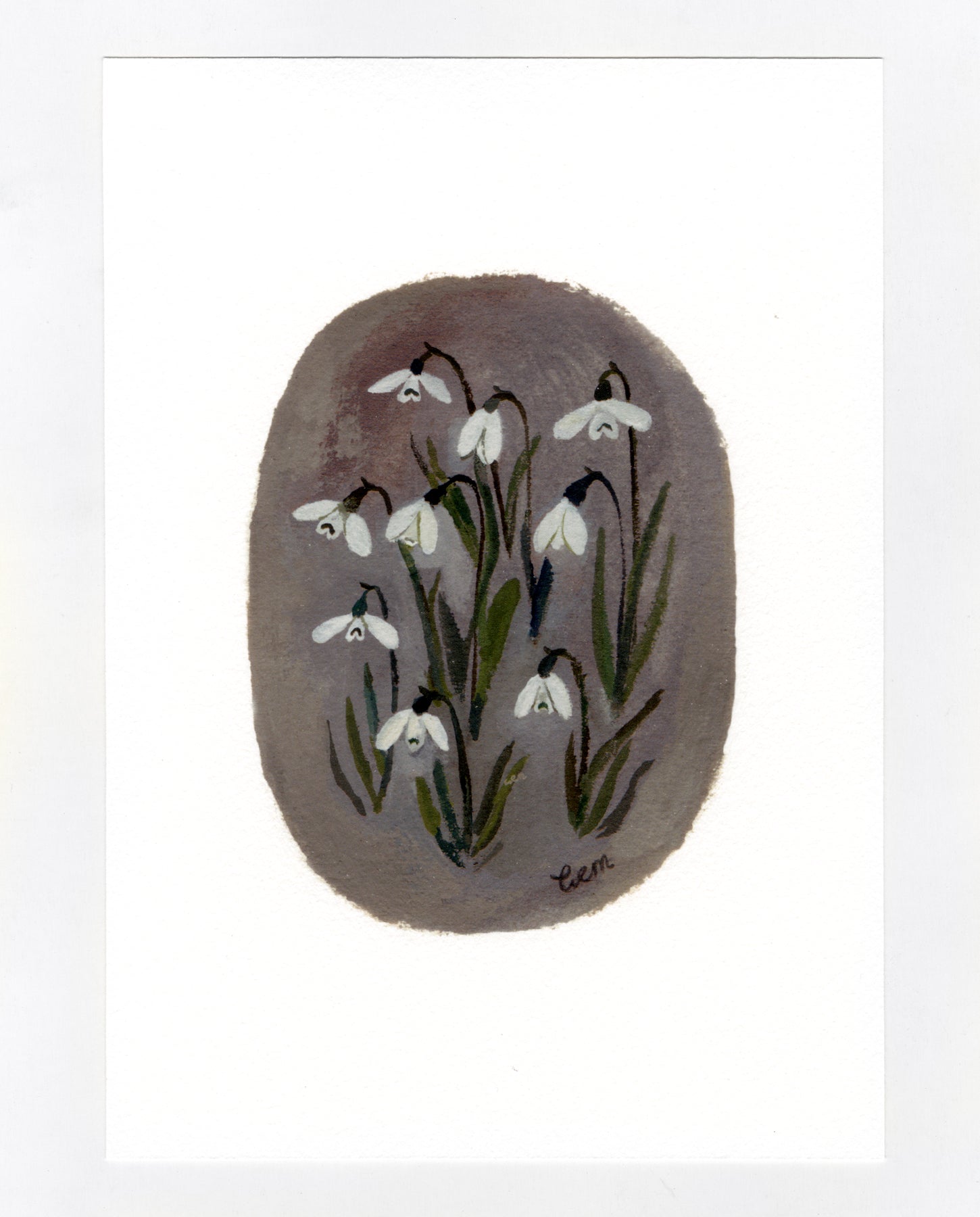 Little Snowdrops print