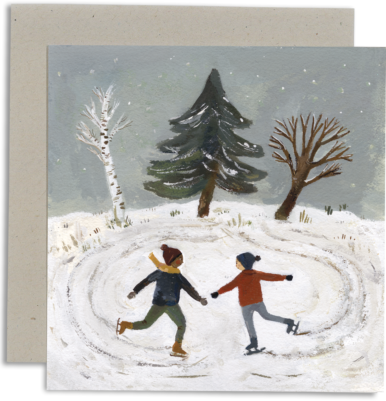 Two Skaters Card