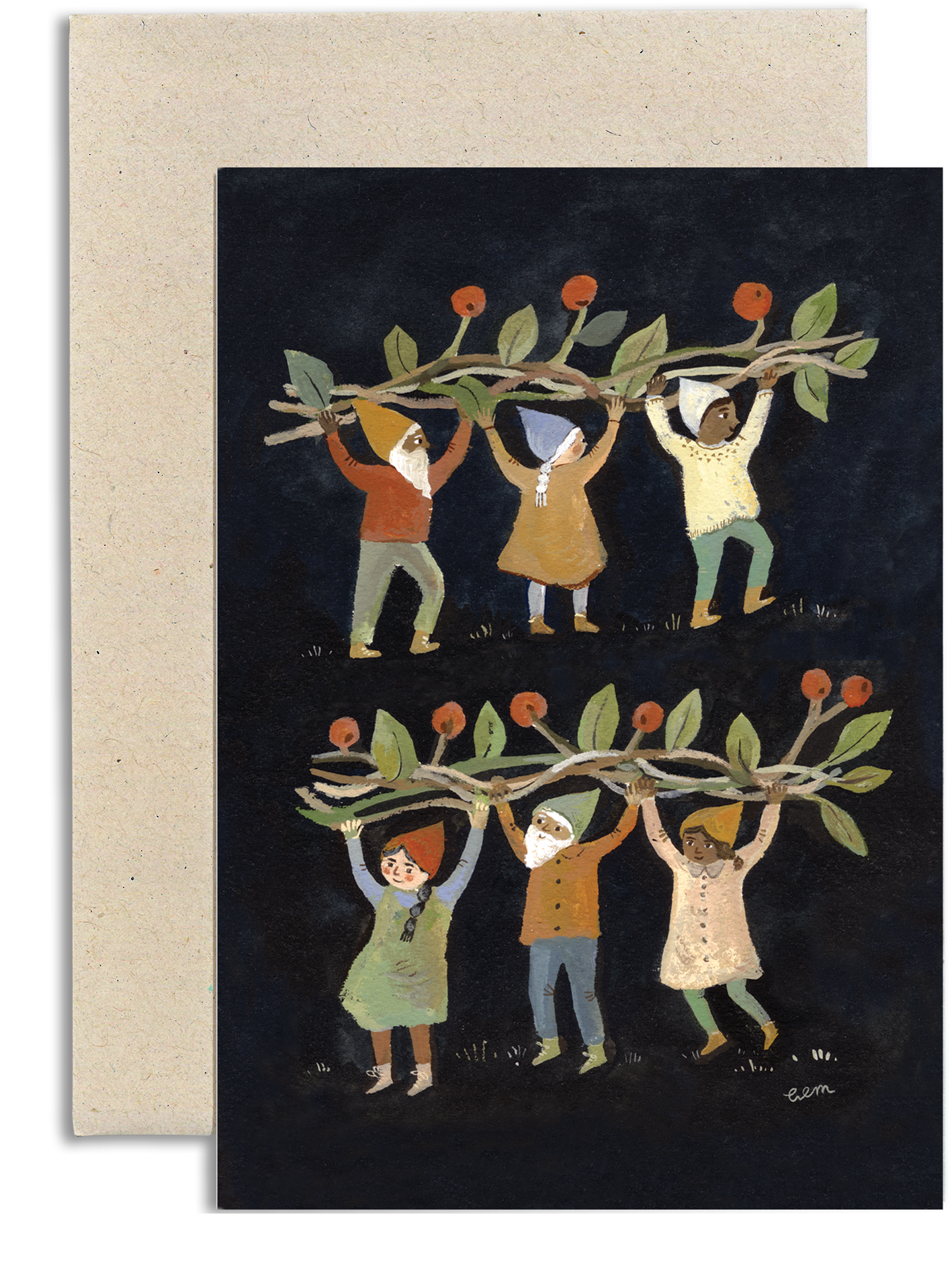 Winter Berries card